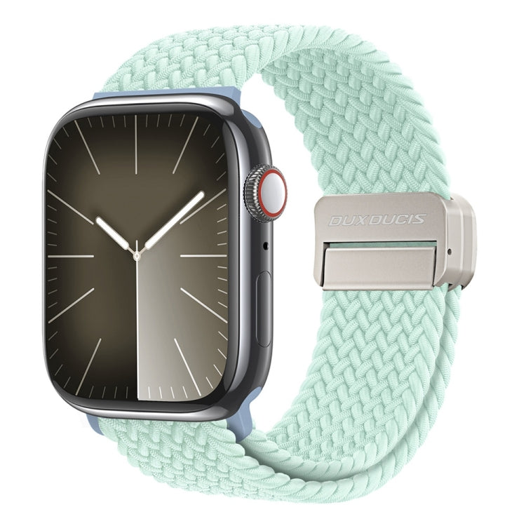 For Apple Watch Series 3 38mm DUX DUCIS Mixture Pro Series Magnetic Buckle Nylon Braid Watch Band(Light Mint) - Watch Bands by DUX DUCIS | Online Shopping UK | buy2fix