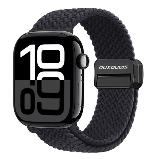 For Apple Watch Series 10 42mm DUX DUCIS Mixture Pro Series Magnetic Buckle Nylon Braid Watch Band(Midnight) - Watch Bands by DUX DUCIS | Online Shopping UK | buy2fix