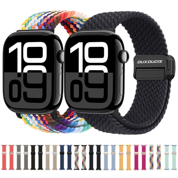 For Apple Watch 38mm DUX DUCIS Mixture Pro Series Magnetic Buckle Nylon Braid Watch Band(Light Mint) - Watch Bands by DUX DUCIS | Online Shopping UK | buy2fix