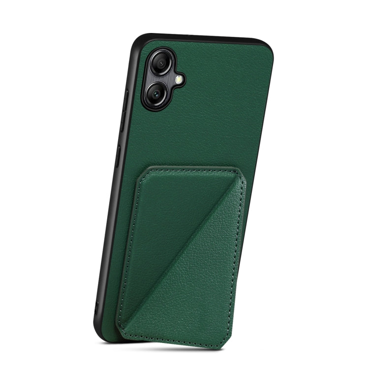 For Samsung Galaxy A33 Denior Imitation Calf Leather Back Phone Case with Holder(Green) - Galaxy Phone Cases by Denior | Online Shopping UK | buy2fix