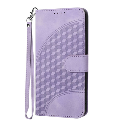 For Xiaomi Redmi Note 12 5G Global/Poco X5 5G YX0060 Elephant Head Embossed Phone Leather Case with Lanyard(Light Purple) - Xiaomi Cases by buy2fix | Online Shopping UK | buy2fix