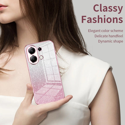 For Xiaomi Redmi K60 Ultra / Xiaomi 13T Gradient Glitter Powder Electroplated Phone Case(Silver) - Redmi K60 Ultra Cases by buy2fix | Online Shopping UK | buy2fix