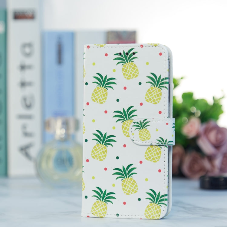 For Ulefone Note 14 Painted Pattern Horizontal Flip Leather Phone Case(Pineapple) - Ulefone Cases by buy2fix | Online Shopping UK | buy2fix