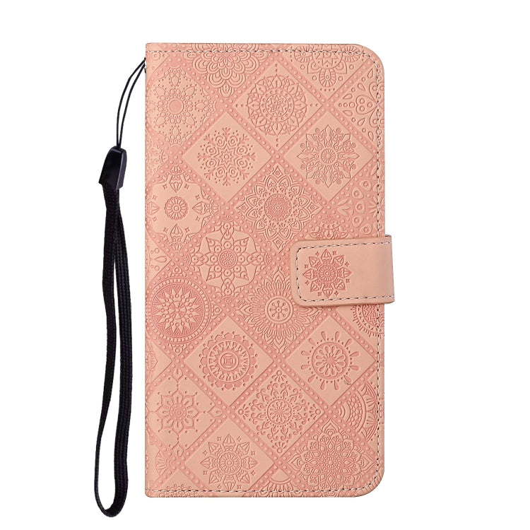 For Google Pixel 9 / 9 Pro Ethnic Style Embossed Pattern Leather Phone Case(Pink) - Google Cases by buy2fix | Online Shopping UK | buy2fix