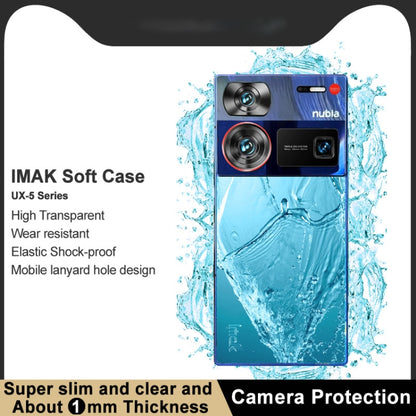 For ZTE nubia Z60 Ultra 5G imak UX-5 Series Transparent Shockproof TPU Protective Case(Transparent) - ZTE Cases by imak | Online Shopping UK | buy2fix