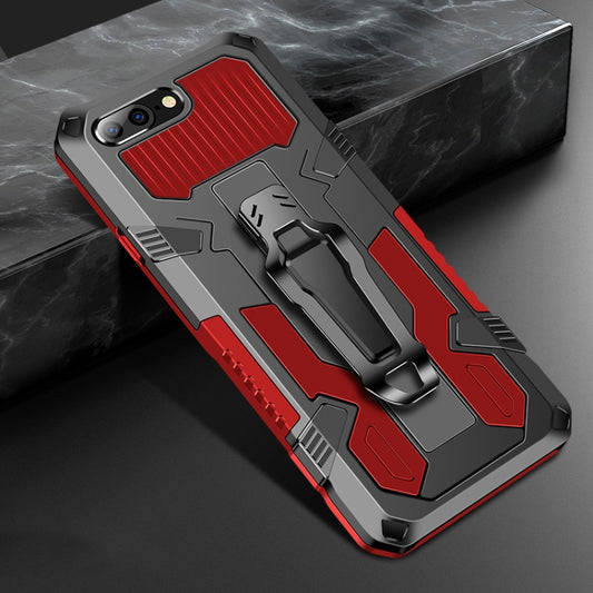 For iPhone 8 Plus & 7 Plus Machine Armor Warrior Shockproof PC + TPU Protective Case(Red) - More iPhone Cases by buy2fix | Online Shopping UK | buy2fix