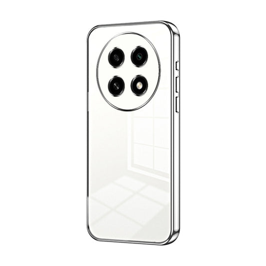 For OPPO A2 Pro Transparent Plating Fine Hole Phone Case(Silver) - A2 Pro Cases by buy2fix | Online Shopping UK | buy2fix