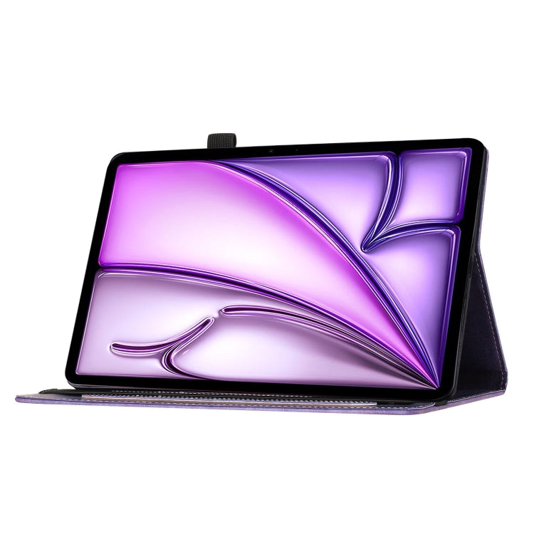 For iPad Air 11 2024 / Pro 11 2021 / 2020 Butterfly Cat Embossing Leather Tablet Case(Purple) - iPad Air 11 2024 Cases by buy2fix | Online Shopping UK | buy2fix