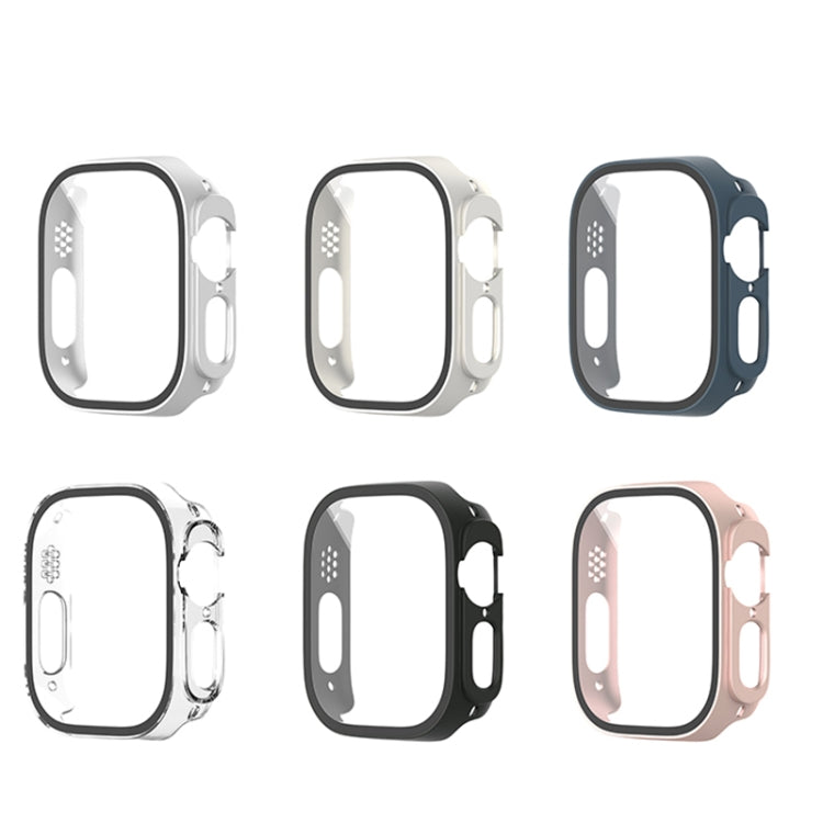 For Apple Watch Ultra 2 / Ultra 49mm Painting PC Hybrid Tempered Film Integrated Watch Case(Transparent) - Watch Cases by buy2fix | Online Shopping UK | buy2fix