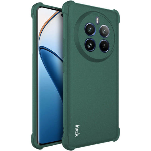 For Realme 12 Pro / 12 Pro+ 5G imak Shockproof Airbag TPU Phone Case(Matte Green) - Realme Cases by imak | Online Shopping UK | buy2fix