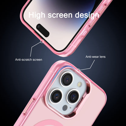 For iPhone 12 Pro Max Electroplated IMD Magsafe PC Hybrid TPU Phone Case(Pink) - iPhone 12 Pro Max Cases by buy2fix | Online Shopping UK | buy2fix