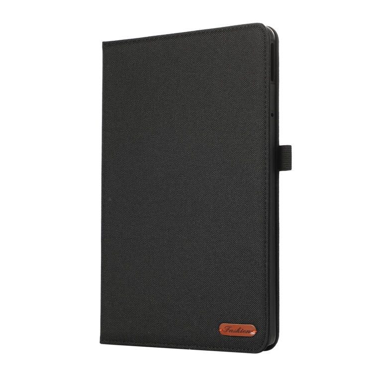 For Lenovo Tab M11 / Xiaoxin Pad 11 2024 Fabric Leather Tablet Case(Black) - Lenovo by buy2fix | Online Shopping UK | buy2fix