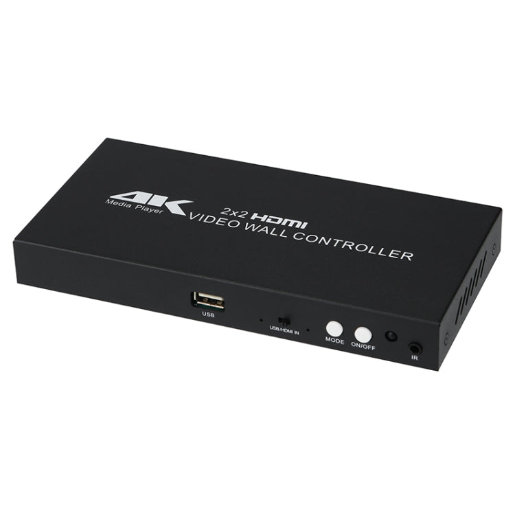 XP03 4K 2x2 HDMI Video Wall Controller Multi-screen Splicing Processor, Style:Playback Version(EU Plug) - Splitter by buy2fix | Online Shopping UK | buy2fix