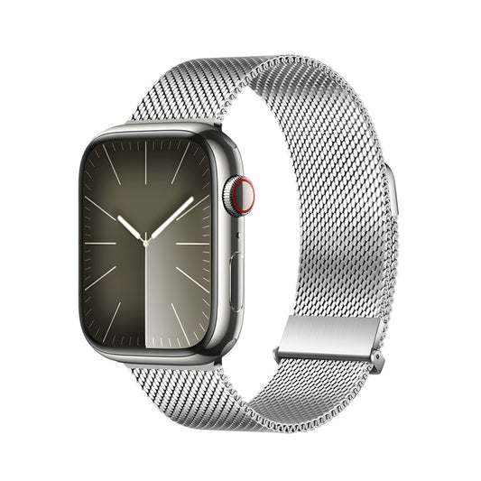 For Apple Watch SE 2022 40mm DUX DUCIS Milanese Pro Series Stainless Steel Watch Band(Silver) - Watch Bands by DUX DUCIS | Online Shopping UK | buy2fix