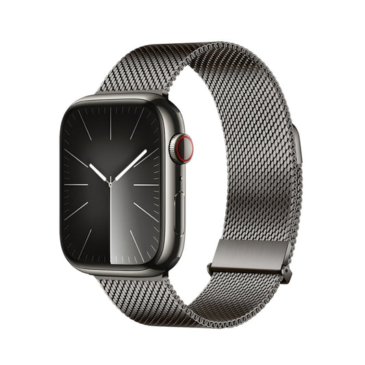 For Apple Watch Series 7 41mm DUX DUCIS Milanese Pro Series Stainless Steel Watch Band(Graphite) - Watch Bands by DUX DUCIS | Online Shopping UK | buy2fix