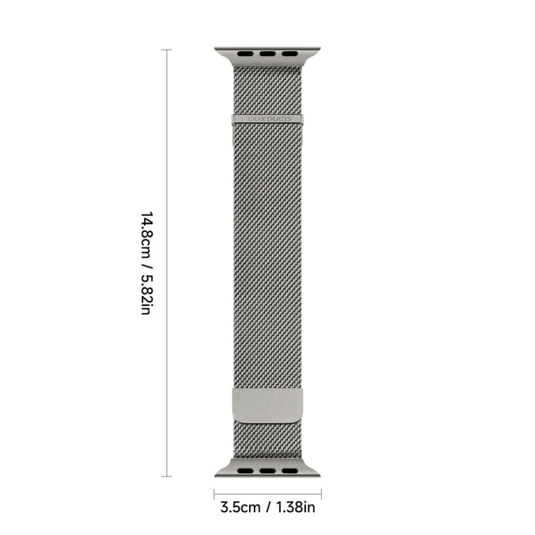 For Apple Watch Series 5 44mm DUX DUCIS Milanese Pro Series Stainless Steel Watch Band(Graphite) - Watch Bands by DUX DUCIS | Online Shopping UK | buy2fix