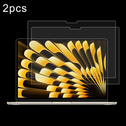 For Macbook Air 13 2024 2pcs 0.26mm 9H Surface Hardness Explosion-proof Tempered Glass Film - Screen Protectors by buy2fix | Online Shopping UK | buy2fix