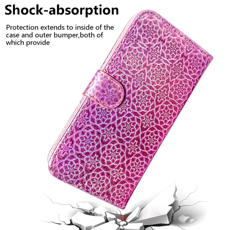 For Google Pixel 9 Pro Colorful Magnetic Buckle Leather Phone Case(Pink) - Google Cases by buy2fix | Online Shopping UK | buy2fix