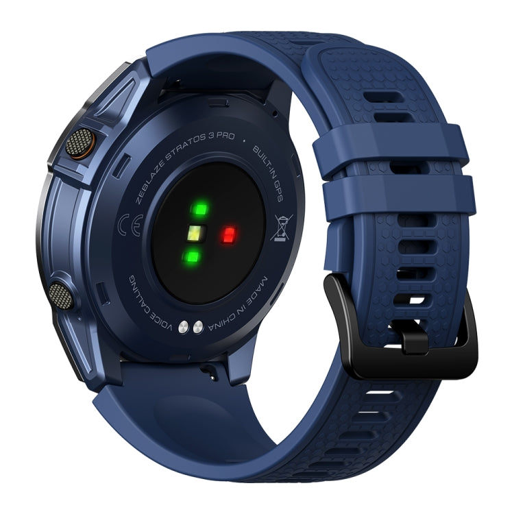 Zeblaze Stratos 3 Pro 1.43 inch AMOLED Screen Sports Smart Watch Support Bluethooth Call(Blue) - Smart Watches by Zeblaze | Online Shopping UK | buy2fix