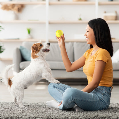 O5 Smart Pet Cat Toy Ball Luminous Yo-Yo Diameter 2.4 inches Standalone Version(Orange) - Rubber Silicone Toys by buy2fix | Online Shopping UK | buy2fix