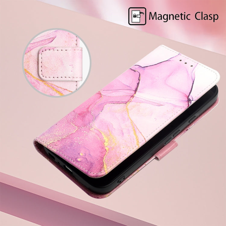 For Google Pixel 9 Pro PT003 Marble Pattern Flip Leather Phone Case(Pink Purple Gold) - Google Cases by buy2fix | Online Shopping UK | buy2fix