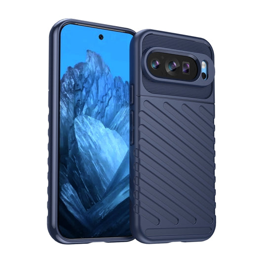 For Google Pixel 9 Thunderbolt Shockproof TPU Phone Case(Blue) - Google Cases by buy2fix | Online Shopping UK | buy2fix