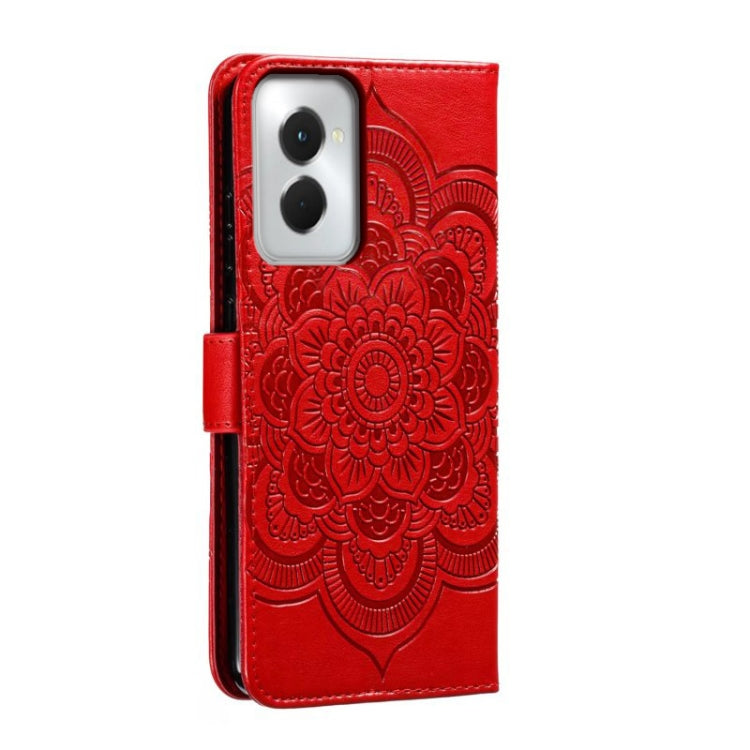 For Motorola Moto G Power 5G 2024 Sun Mandala Embossing Pattern Phone Leather Case(Red) - Motorola Cases by buy2fix | Online Shopping UK | buy2fix