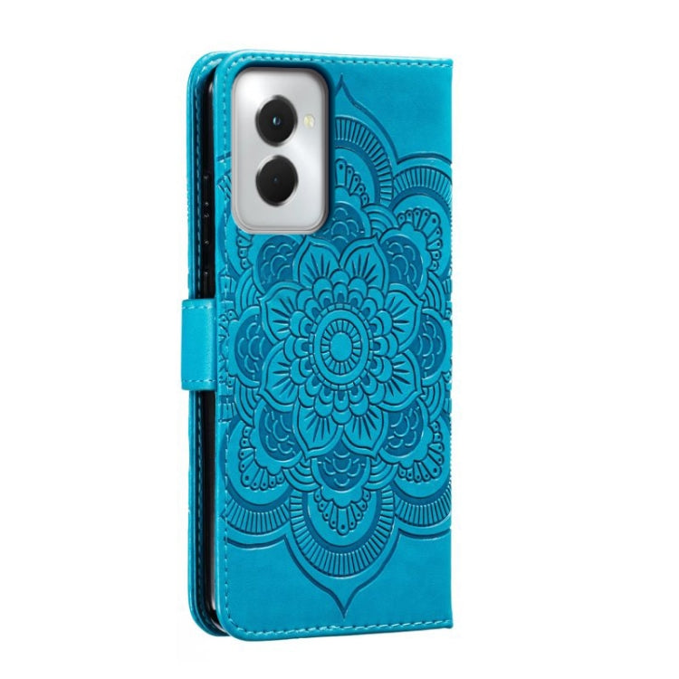 For Motorola Moto G Power 5G 2024 Sun Mandala Embossing Pattern Phone Leather Case(Blue) - Motorola Cases by buy2fix | Online Shopping UK | buy2fix