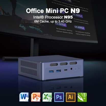 GXMO N9 Windows 11 Intel ADL-N N95 4-Core Processor Mini Computer, Specification:8GB+256GB - Windows Mini PCs by GXMO | Online Shopping UK | buy2fix