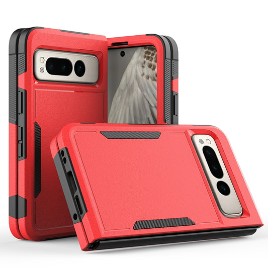 For Google Pixel Fold 2 in 1 PC + TPU Phone Case(Red) - Google Cases by buy2fix | Online Shopping UK | buy2fix