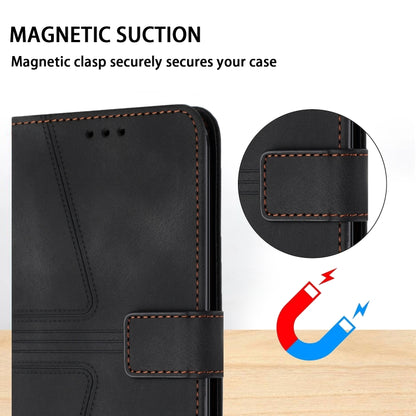 For iPhone 16 Pro Max Triangle Solid Color Leather Phone Case(Black) - iPhone 16 Pro Max Cases by buy2fix | Online Shopping UK | buy2fix