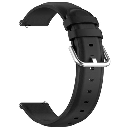 For CMF Watch Pro D395 22mm Round Tail Genuine Leather Watch Band(Black) - Watch Bands by buy2fix | Online Shopping UK | buy2fix