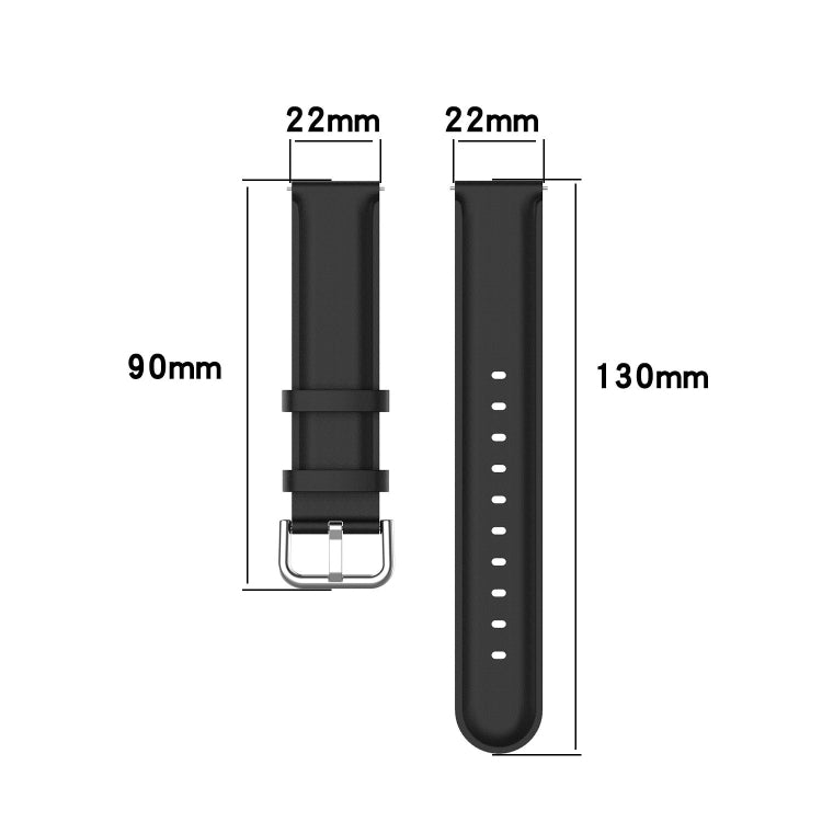 For CMF Watch Pro D395 22mm Round Tail Genuine Leather Watch Band(Brown) - Watch Bands by buy2fix | Online Shopping UK | buy2fix