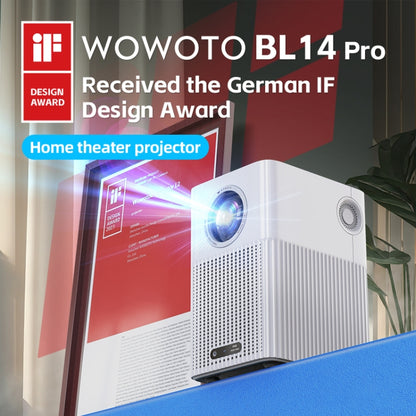 WOWOTO BL14Pro 4.41 inch LCD Display 1080P HD Smart Projector(UK Plug) - LED Projector by WOWOTO | Online Shopping UK | buy2fix