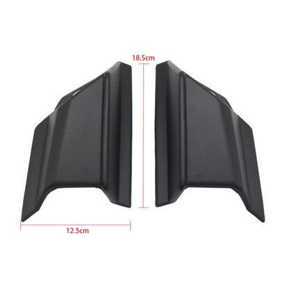 For Honda ADV160 2019-2023 Motorcycle Winglet Aerodynamic Wing Kit Spoiler(Black) - Ornamental Parts by buy2fix | Online Shopping UK | buy2fix