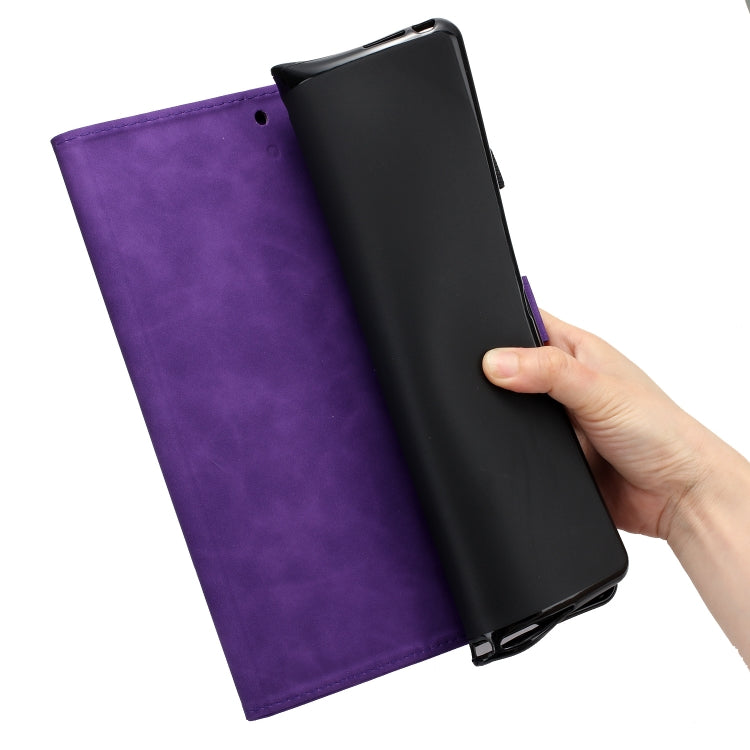 For iPad Pro 11 2024 Coconut Tree Embossed Smart Leather Tablet Case(Purple) - iPad Pro 11 2024 Cases by buy2fix | Online Shopping UK | buy2fix