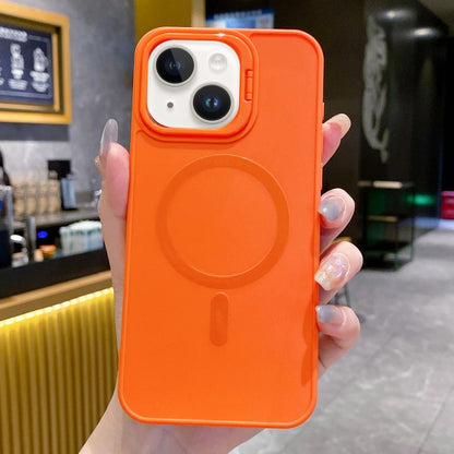 For iPhone 15 Plus Magsafe All-inclusive TPU Phone Case(Orange) - iPhone 15 Plus Cases by buy2fix | Online Shopping UK | buy2fix