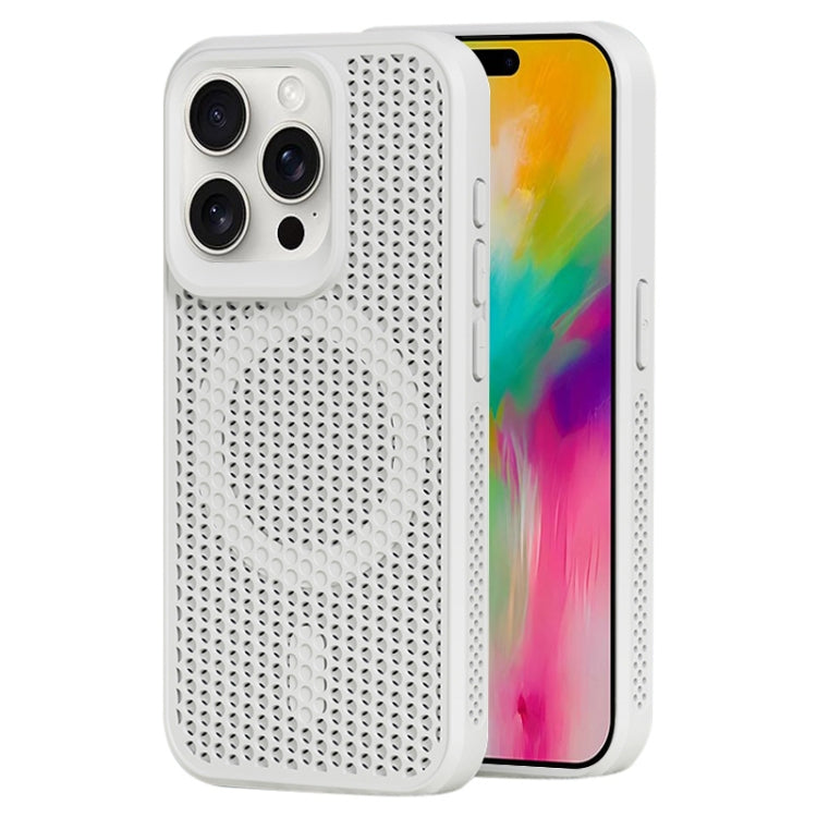 For iPhone 16 Pro Max MagSafe Magnetic Heat Dissipation Phone Case(White) - iPhone 16 Pro Max Cases by buy2fix | Online Shopping UK | buy2fix