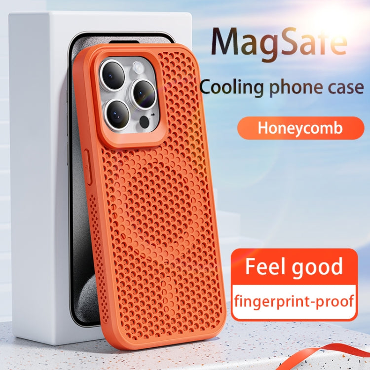 For iPhone 15 Pro MagSafe Magnetic Heat Dissipation Phone Case(Brown) - iPhone 15 Pro Cases by buy2fix | Online Shopping UK | buy2fix