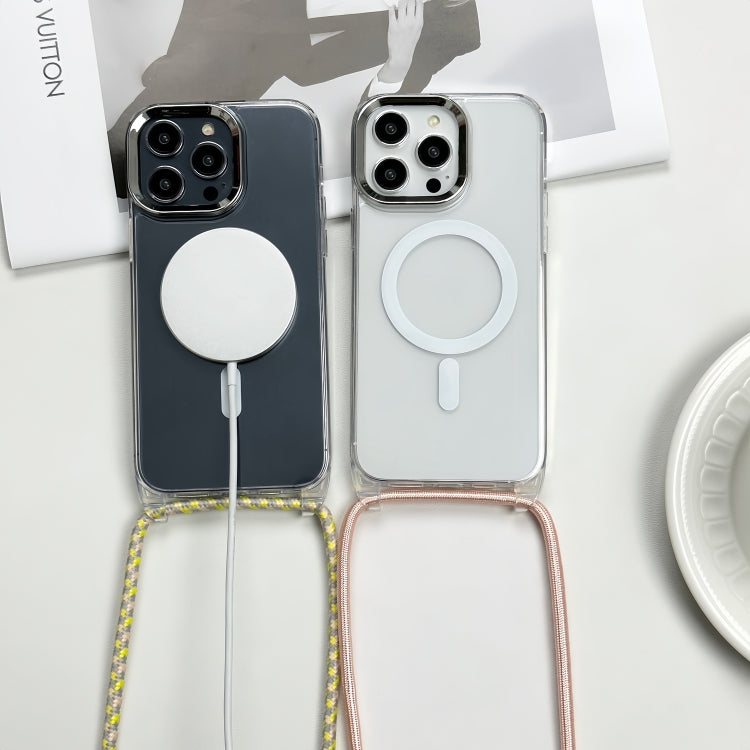 For iPhone 11 Pro Max MagSafe Magnetic PC + TPU Phone Case with Lanyard(Creamy White) - iPhone 11 Pro Max Cases by buy2fix | Online Shopping UK | buy2fix