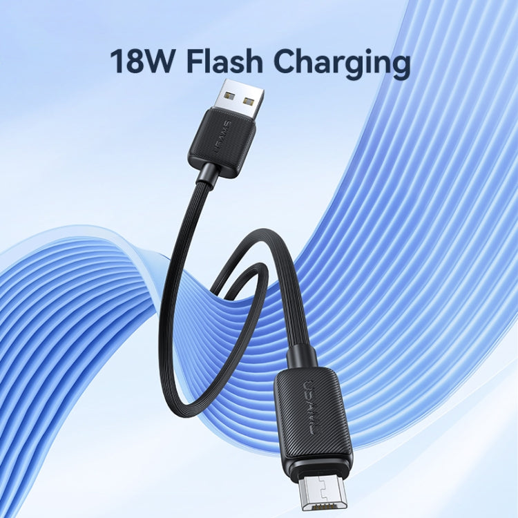 USAMS US-SJ700 USB to Micro USB 2A Striped Fast Charge Data Cable, Length:3m(Blue) - Micro USB Cable by USAMS | Online Shopping UK | buy2fix