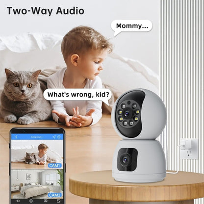 Y6203 4MP Zoom HD Indoor Waterproof Smart WiFi Camera, Specification:AU Plug(White) - Wireless Camera by buy2fix | Online Shopping UK | buy2fix