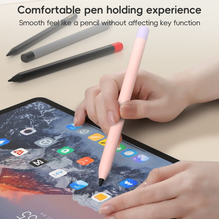 For Xiaomi Focus Pen III Stylus Pen Contrast Color Silicone Protective Case(Pink) - Pencil Accessories by buy2fix | Online Shopping UK | buy2fix