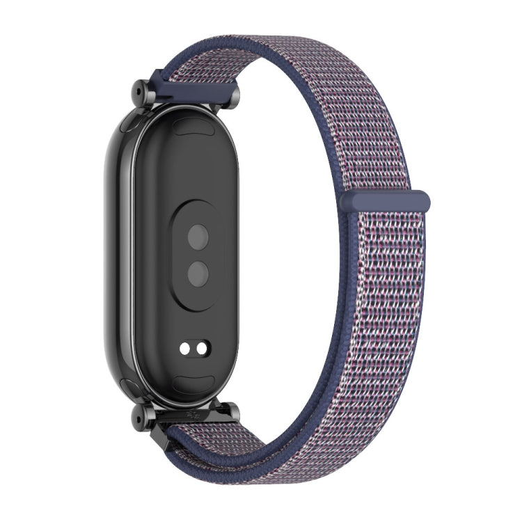 For Xiaomi Mi Band 8 / 9 / 9 NFC Mijobs GT4 Breathable Nylon Loop Watch Band(Midnight Blue Black) - Watch Bands by MIJOBS | Online Shopping UK | buy2fix