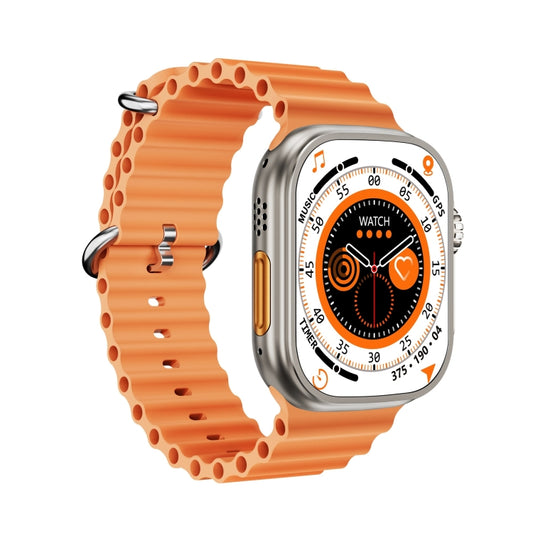 ZGA W02 2.02 inch Screen Seconds Hand BT Call Smart Watch, Support Heart Rate / AI Voice Assistant / Sedentary Reminder(Orange) - Smart Watches by ZGA | Online Shopping UK | buy2fix