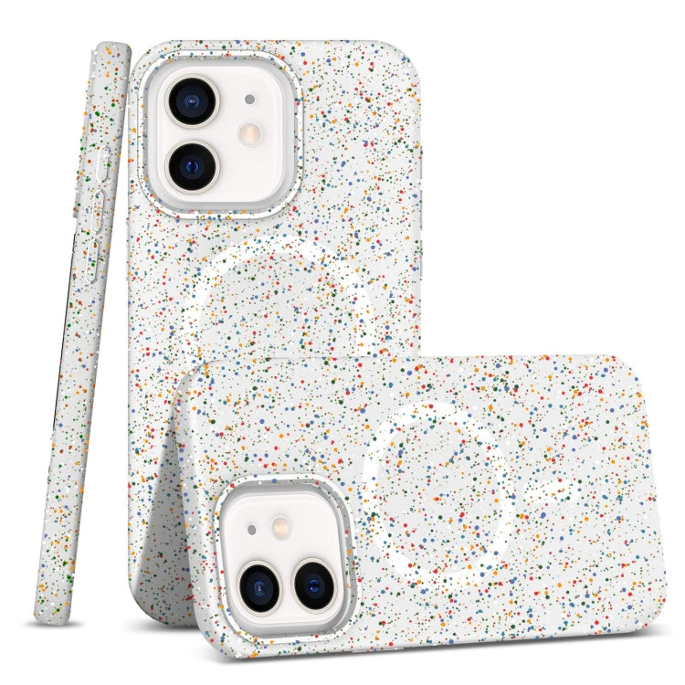 For iPhone 12 / 12 Pro Colorful Frosted Magsafe PC Hybrid TPU Phone Case(White) - iPhone 12 / 12 Pro Cases by buy2fix | Online Shopping UK | buy2fix