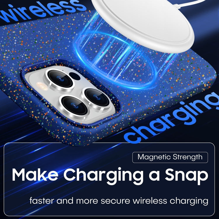 For iPhone 15 Pro Max Colorful Frosted Magsafe PC Hybrid TPU Phone Case(White) - iPhone 15 Pro Max Cases by buy2fix | Online Shopping UK | buy2fix