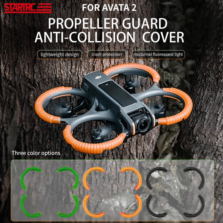 For DJI AVATA 2 STARTRC Propeller TPU Protective Guard Anti-collision Ring Cover(Fluorescent Green) -  by STARTRC | Online Shopping UK | buy2fix