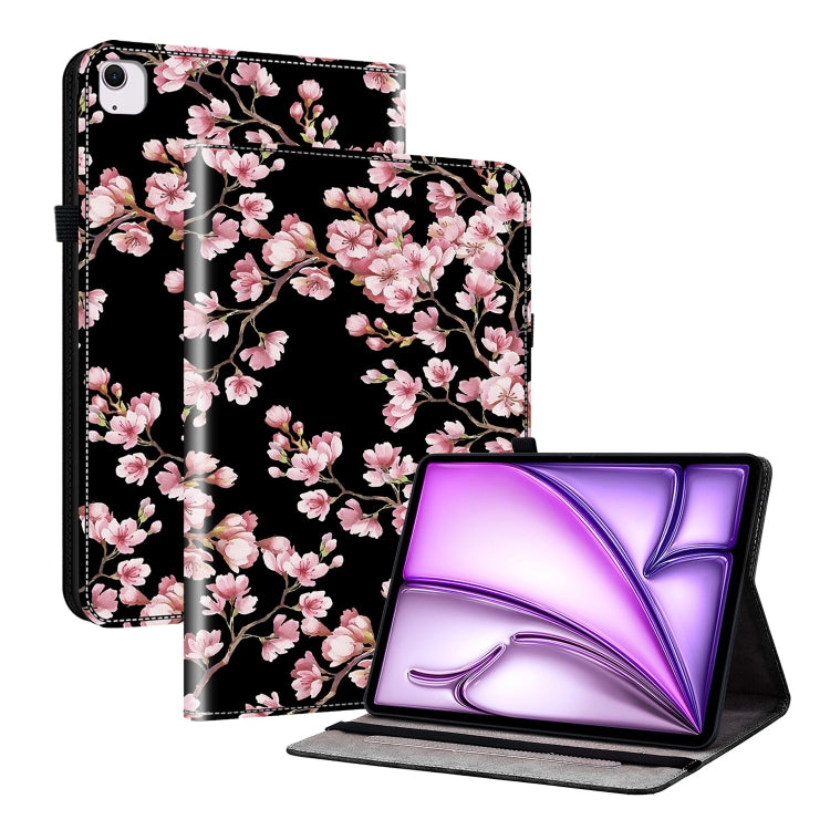 For iPad Air 11 2025 / 2024 Crystal Texture Painted Leather Smart Tablet Case(Plum Bossom) - iPad Air 11 2025 / 2024 Cases by buy2fix | Online Shopping UK | buy2fix