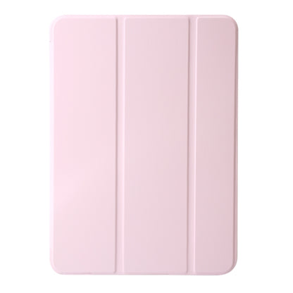 For iPad Pro 13 2024 Three-fold Holder Flip Tablet Leather Case(Light Pink) - iPad Pro 13 2024 Cases by buy2fix | Online Shopping UK | buy2fix